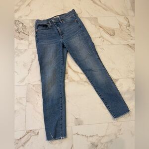 Madewell 10” High Rise Skinny Medium Wash Jeans
